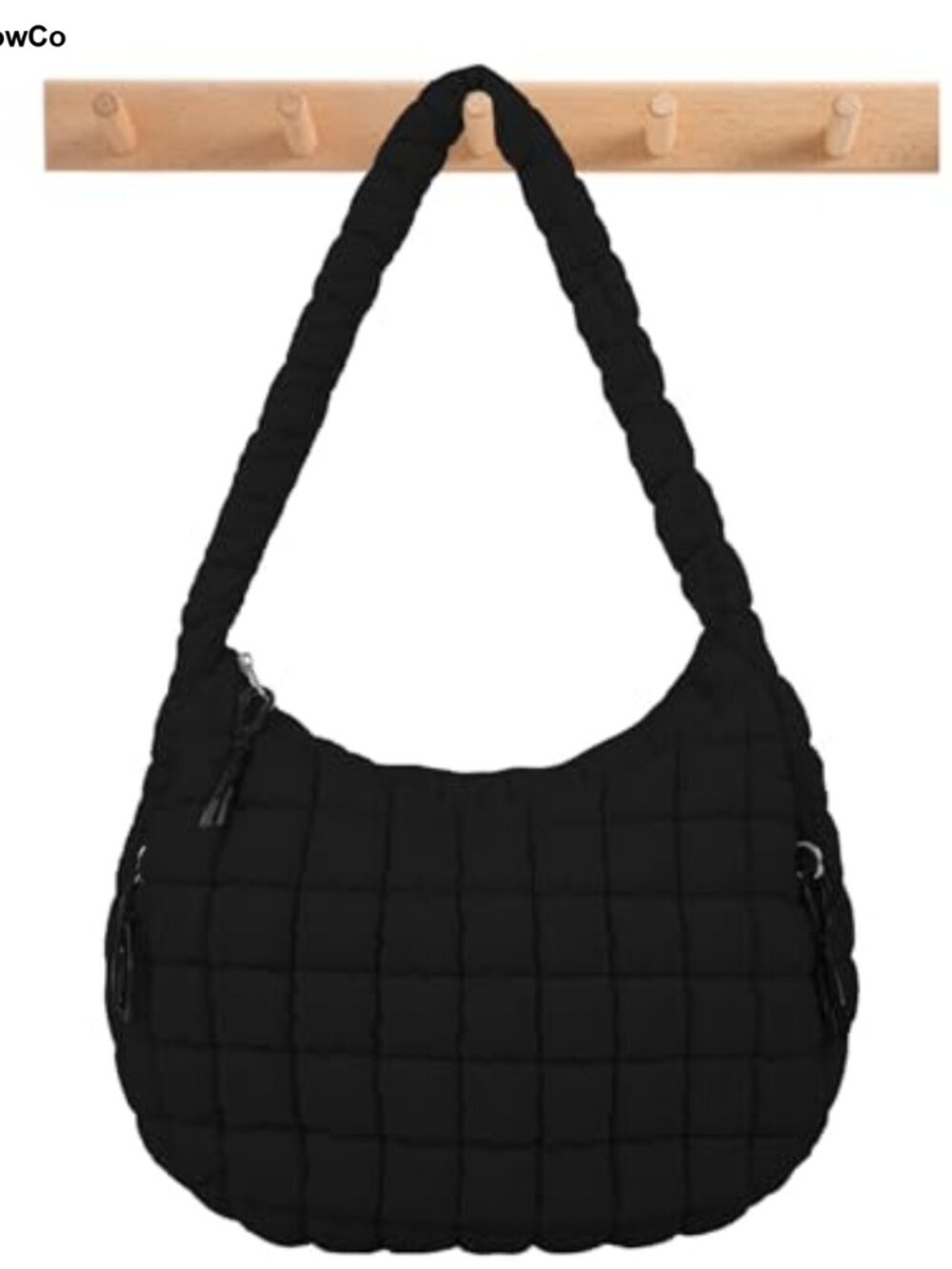Quilted Puffer Tote Bag Nylon Crossbody Shoulder Hobo Travel Handbag